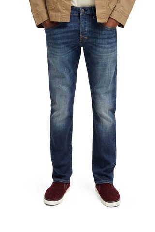 Jean slim en coton biologique - Bleu