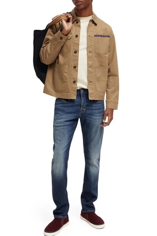 Jean slim en coton biologique - Bleu