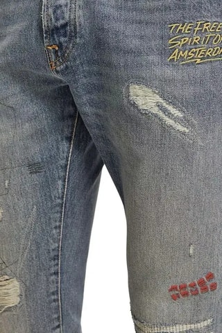 Jean slim en coton biologique - Bleu clair