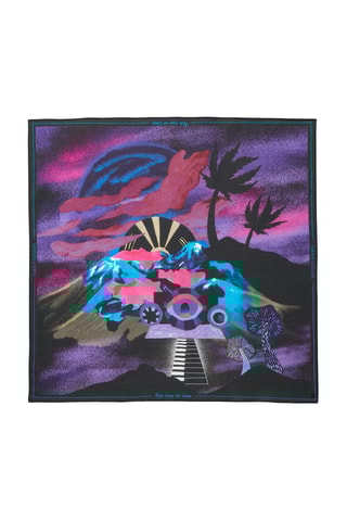 Carré - Violet et noir