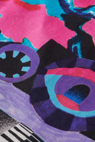 Carré - Violet et noir