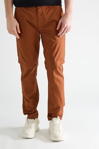 Chino en coton biologique - Marron