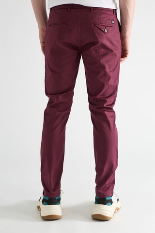 Chino en coton biologique - Bordeaux