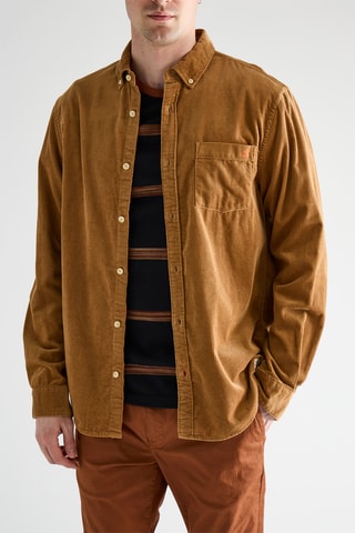 Chemise en velours - Marron