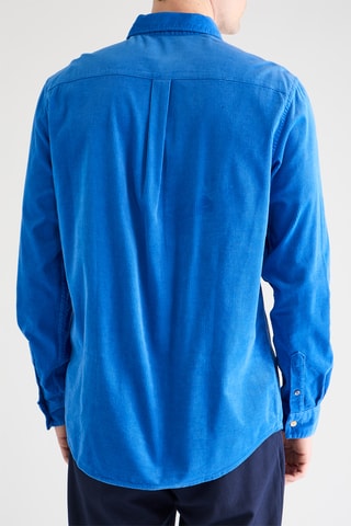 Chemise en velours - Bleu