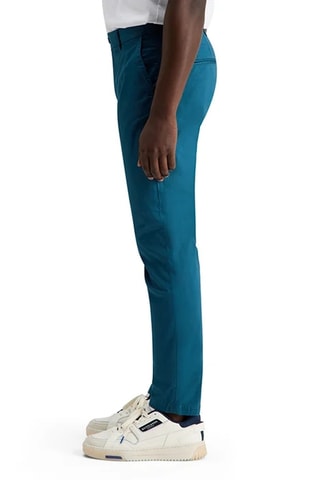 Chino droit - Bleu pétrole