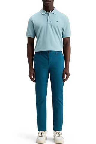 Chino droit - Bleu pétrole