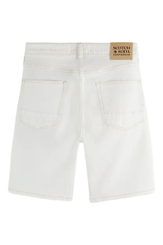 Short regular en jean - Blanc