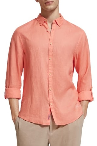 Chemise en lin - Corail