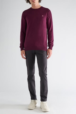 Chino en coton biologique - Noir