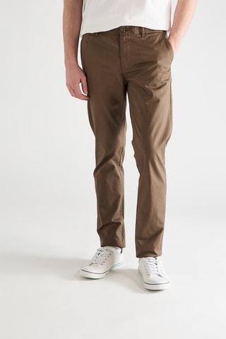 Chino en coton biologique - Taupe
