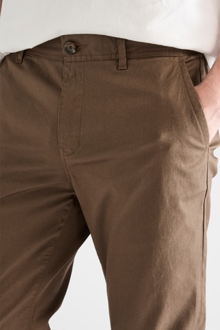 Chino en coton biologique - Taupe
