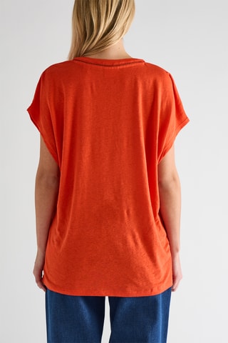 T-shirt en lin - Orange