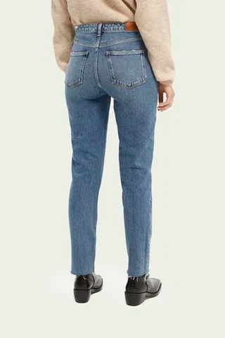 Jean slim taille haute - Bleu clair