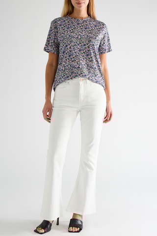 T-shirt en coton biologique - Bleu