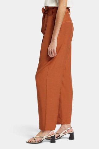 Pantalon taille haute - Terracotta