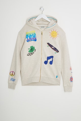 Gilet à capuche - Ecru