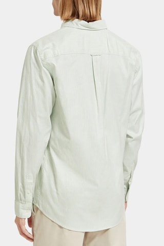 Chemise regular en coton biologique - Vert clair