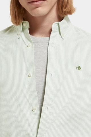 Chemise regular en coton biologique - Vert clair