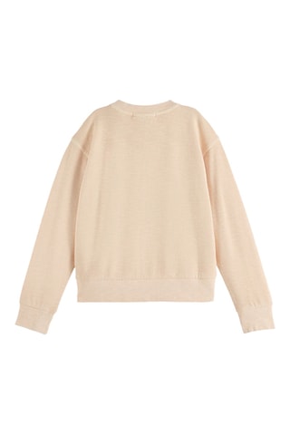 Pull relaxed en coton biologique - Beige