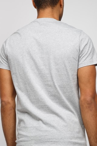T-shirt Slim Fit - Gemêleerd Grijs