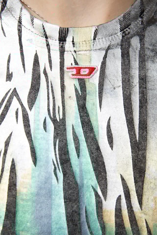 T-shirt - Gemêleerd Zwart