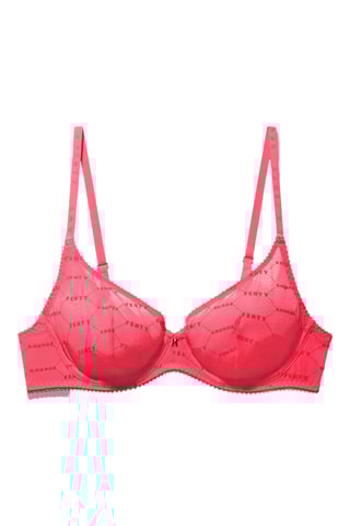 Soutien-gorge Flocked - Rose fluo