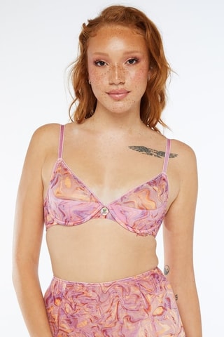 Soutien-gorge Xray Vision - Mauve et orange