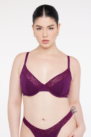 Soutien-gorge Cotton Essentials - Violet