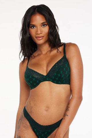 Soutien-gorge Cotton Essentials - Vert foncé