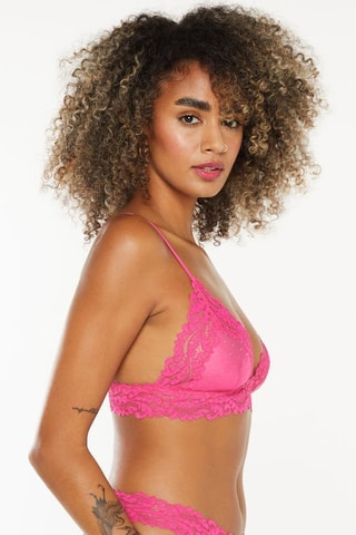 Bralette Dotted Mesh - Rose