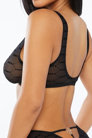 Soutien-gorge Flocked - Noir