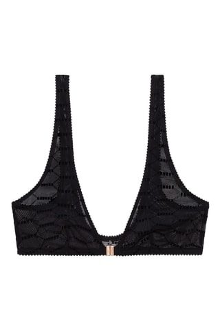 Soutien-gorge Flocked - Noir