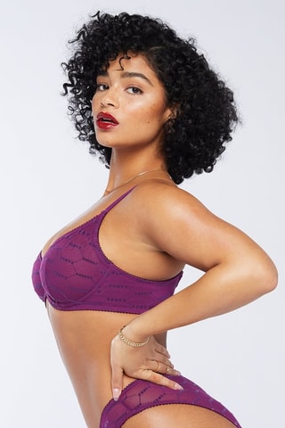 Soutien-gorge Flocked - Violet