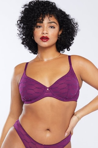 Soutien-gorge Flocked - Violet