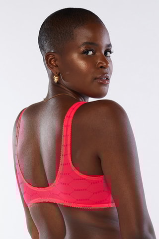 Brassière Flocked Logo - Rouge 