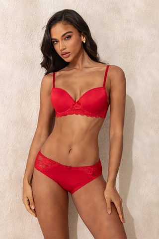 Soutien-gorge push-up Etoile - Rouge