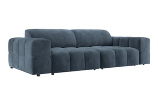 Canapé Luc - Bleu foncé - 3 places - En tissu structurel