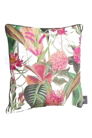 Coussin Garden - Vert et rose - 45 x 45 cm