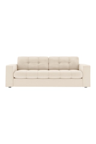 Canapé Yohan - Beige clair - 2 places - En tissu structurel