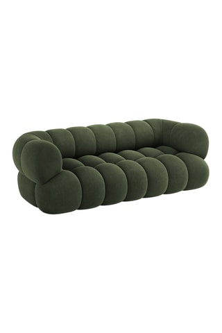 Canapé Maurice - Vert foncé - 3 places - Toucher velours