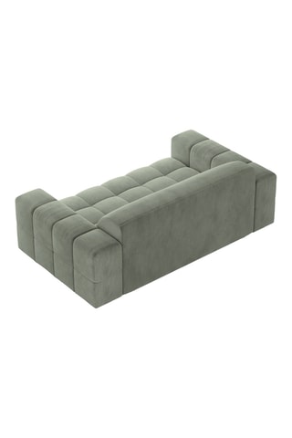 Canapé Luc - Vert - 2 places - En tissu structuré