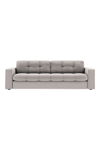 Canapé Yohan - Gris clair - 3 places - En tissu structuré