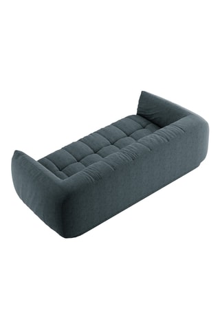 Canapé Julia - Bleu pétrole - 3 places - En tissu structuré