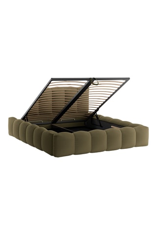 Lit-coffre avec sommier en bois Cameron - Couchage 200 x 200 cm