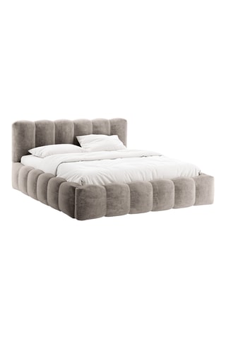 Lit-coffre avec sommier en bois Cameron - Couchage 200 x 200 cm