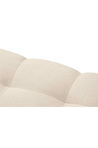 Canapé d'angle droit Yohan - Beige - 5 places - En tissu structuré