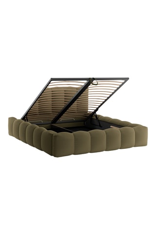 Lit-coffre avec sommier en bois Cameron - Couchage 160 x 200 cm