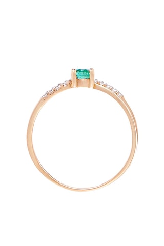 Ring So Green Geelgoud en Smaragd