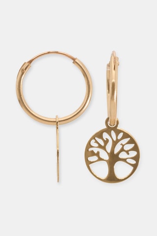 Boucles d'oreilles L'Arbre de Vie - Or jaune